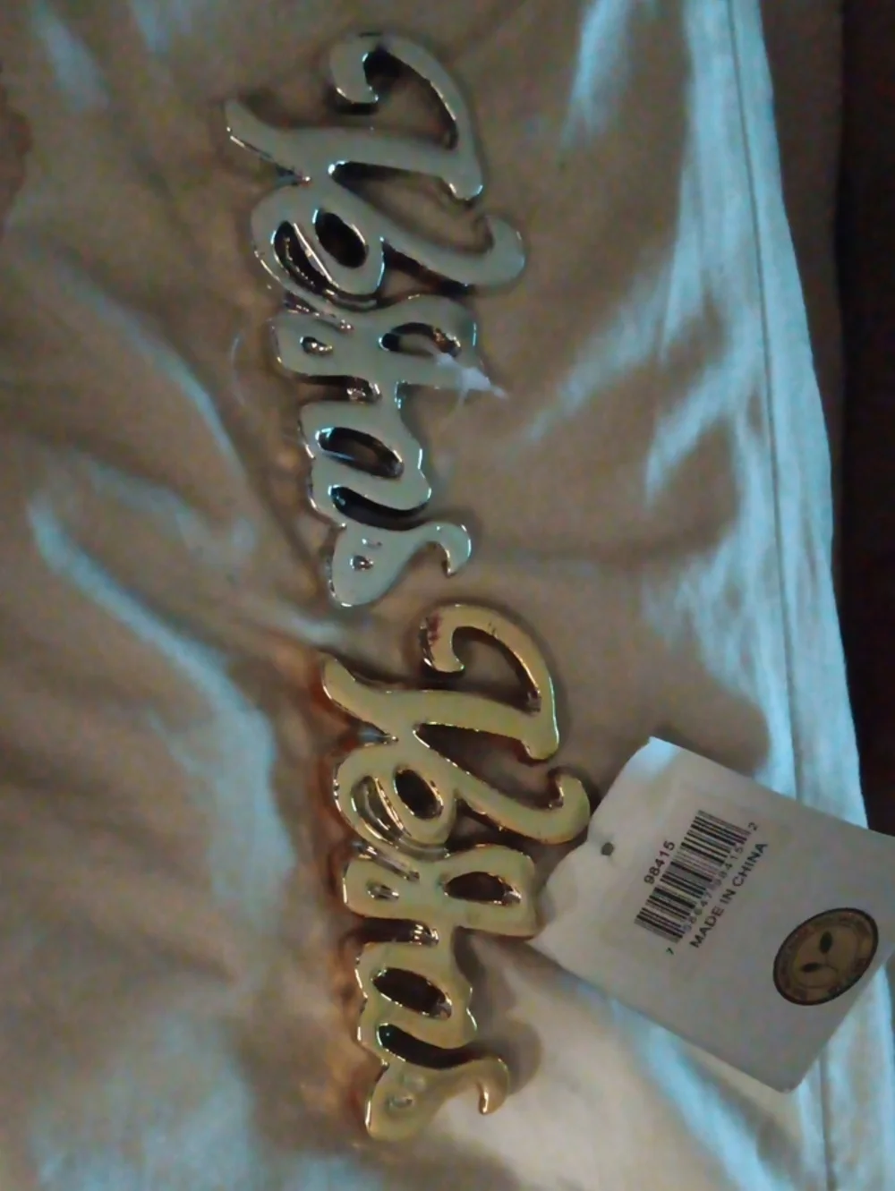 Gold and Silver 'Vegas' Decorative Wall Word - Unbranded